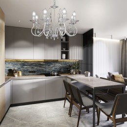 Люстра Петрасвет S1163-8, 8хЕ14 макс, 60Вт