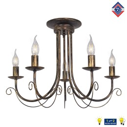 Люстра Петрасвет S1260-5, 5хЕ14 макс, 60Вт