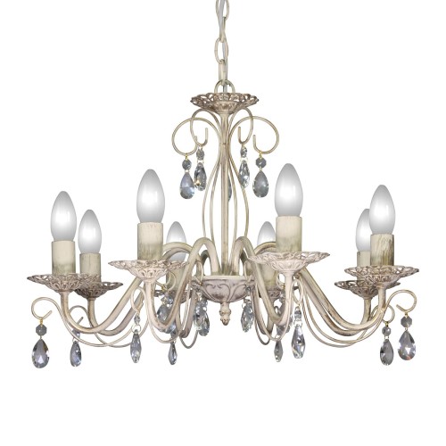 Люстра подвесная 8 ламп хрусталь Аврора S1155-8