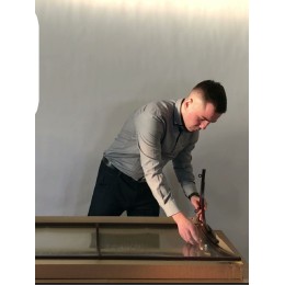 Козырёк над дверью Петрасвет S4001 Коричневый усиленный