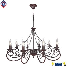 Люстра Петрасвет S1256-10, 10хЕ14 макс, 60Вт